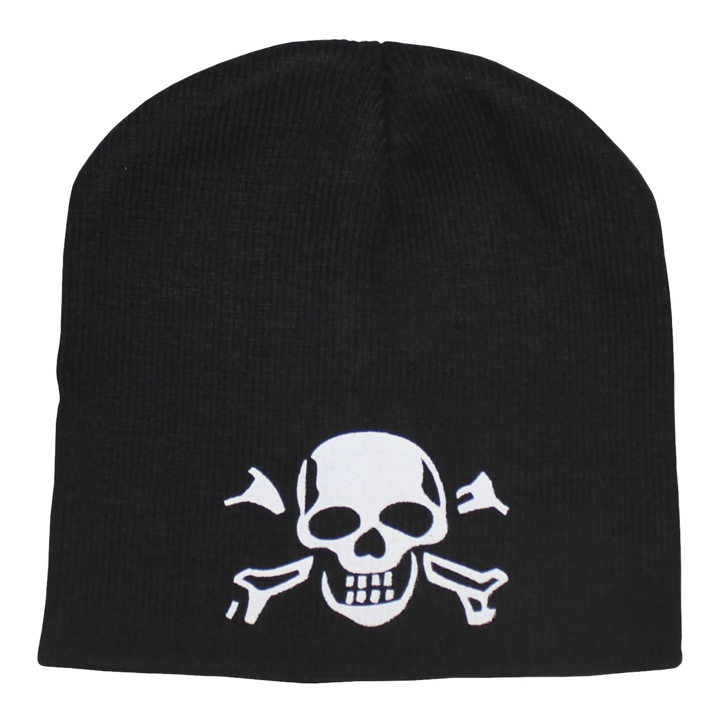 Gorro de punto con calavera negro