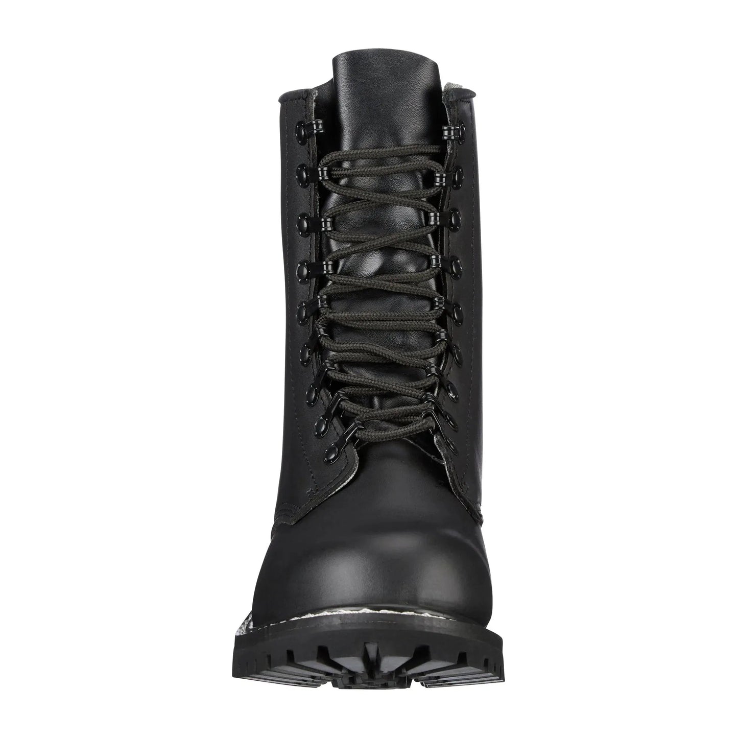Combat boots with steel toe cap