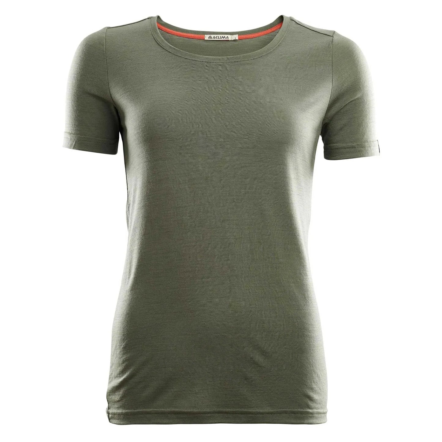 aclima-t-shirt-lightwool-round-neck-ranger-green-frauen-ansicht-1