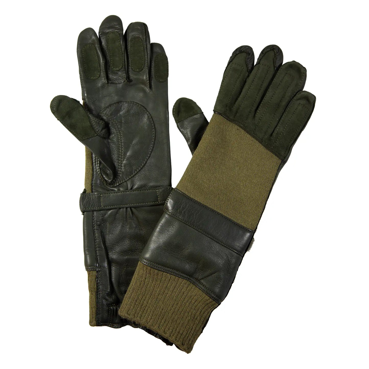 Franzoesische Armee-Fliegerhandschuhe Aramid Nubuk neuwertig