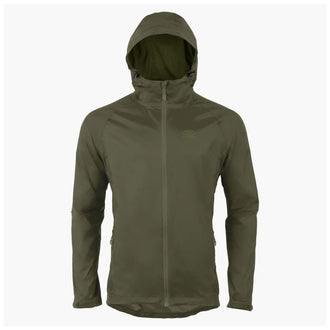 Highlander rain jacket Stow and Go olive