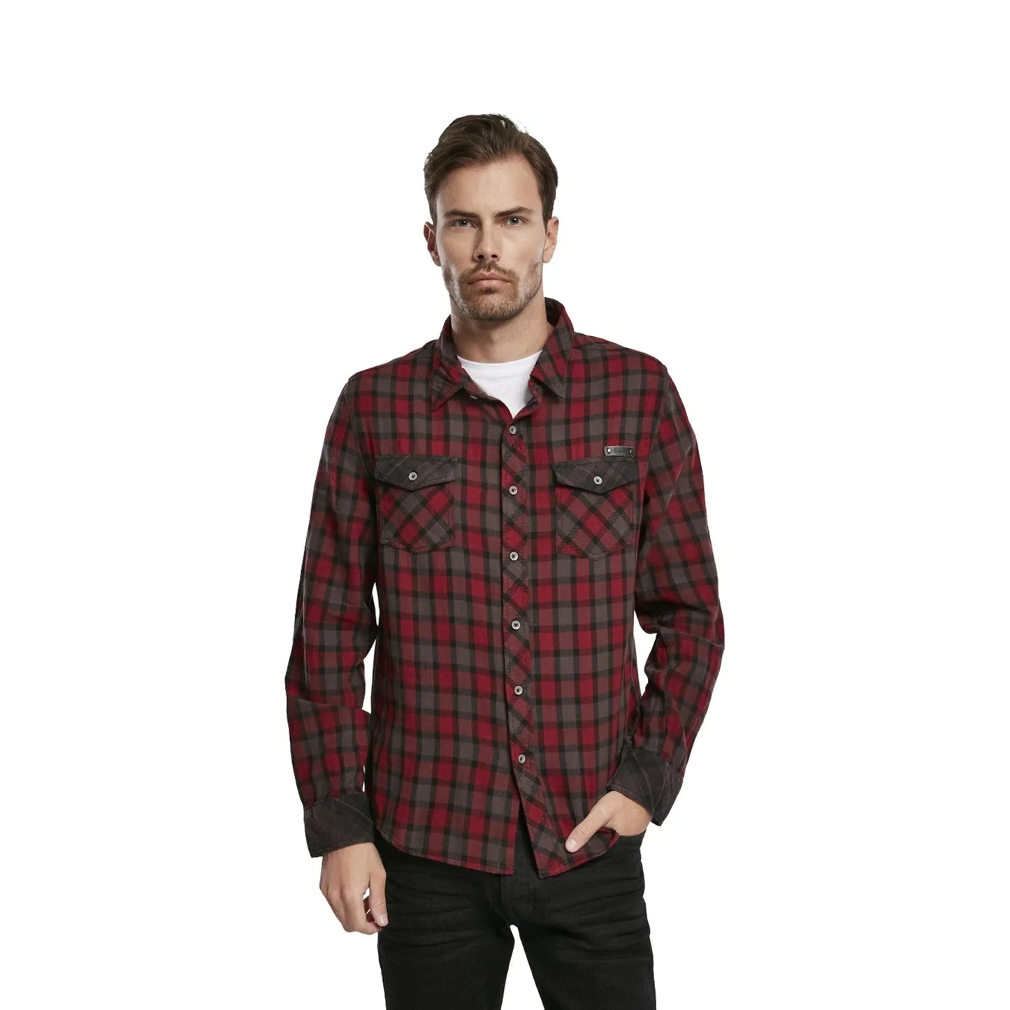 brandit-hemd-duncan-check-rot-braun-ansicht-3