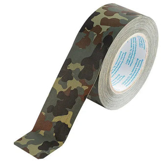 Priotec BW duct tape 50 mm x 25 m according to TL 5-colour flecktarn