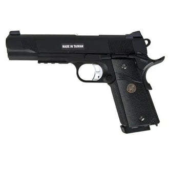 Airsoft Pistole M1911 MEU Full Metal GBB schwarz