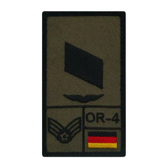 Rank Patch Korporal Luftwaffe - Oliv / Rechts