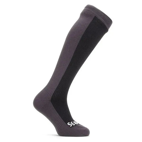 sealskinz-knielange-socken-worstead-schwarz-grau-ansicht-1