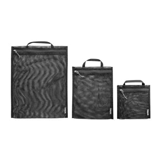 Netztaschen Mesh Pocket Set III 3 Stk. schwarz