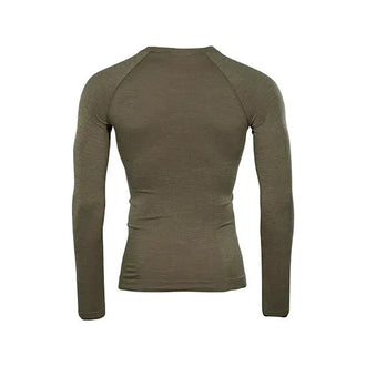 Longsleeve Merino Seamless stonegrey olive