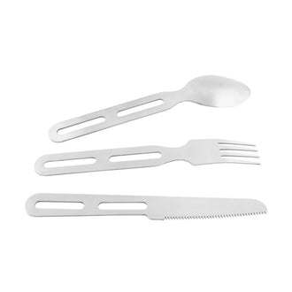 Tatonka Camping Cutlery Set di posate I marrone argentato