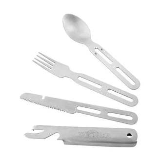 Tatonka Camping Cutlery Set di posate II color argento