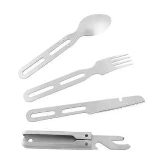 Tatonka Camping Cutlery Set di posate II color argento