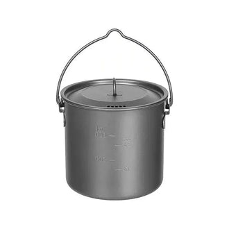 Topf Titan klein 1.1 L mit Deckel und Klappgriffen