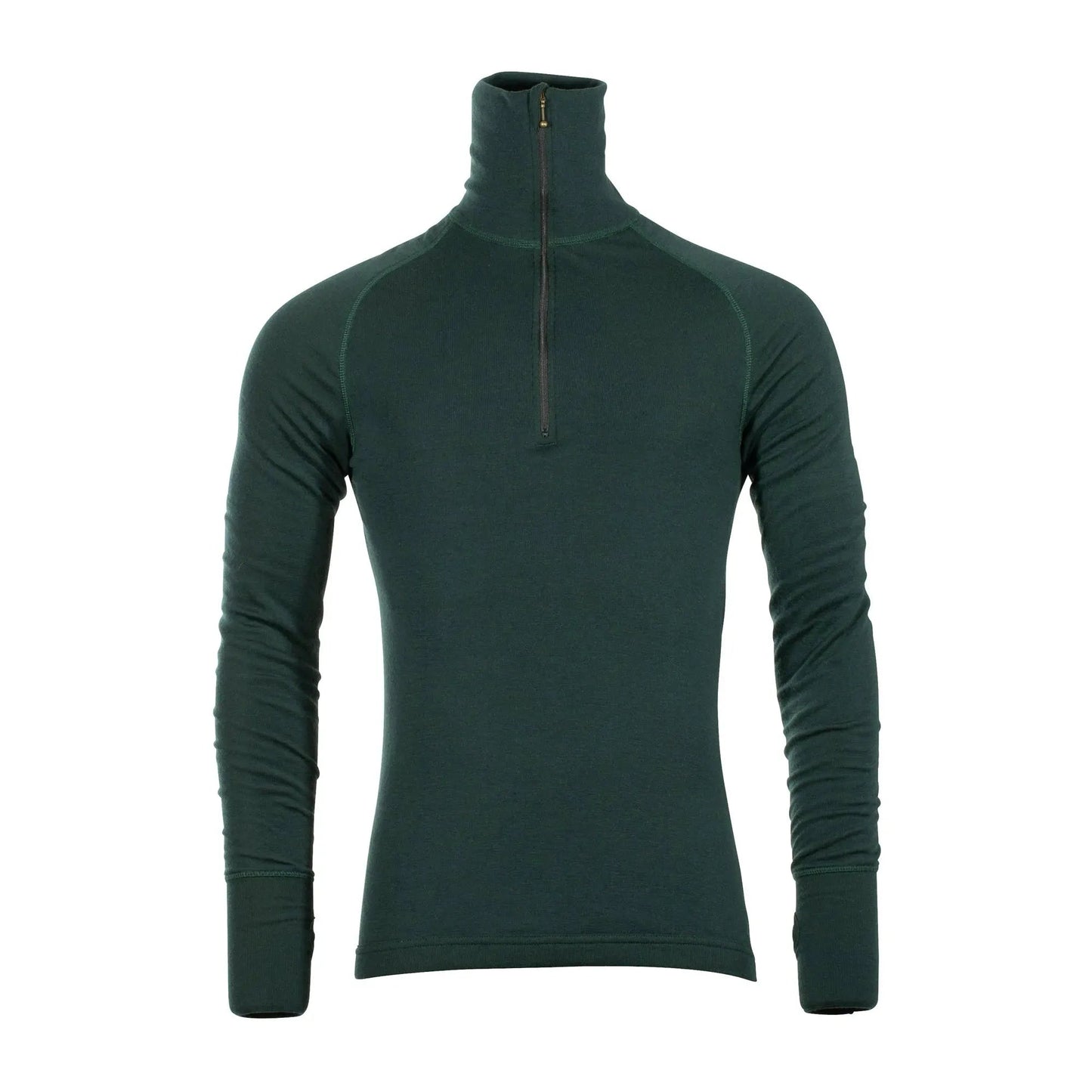 brynje-longsleeve-arctic-double-zip-polo-gruen-ansicht-1