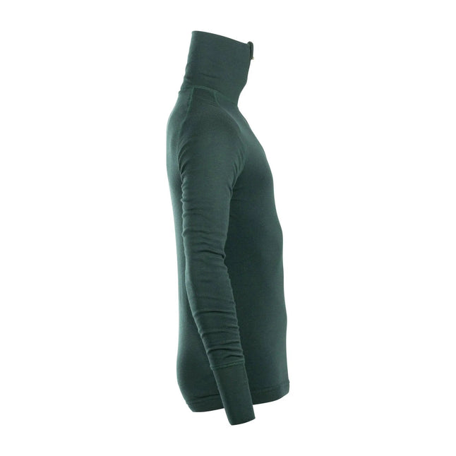 brynje-longsleeve-arctic-double-zip-polo-gruen-ansicht-3