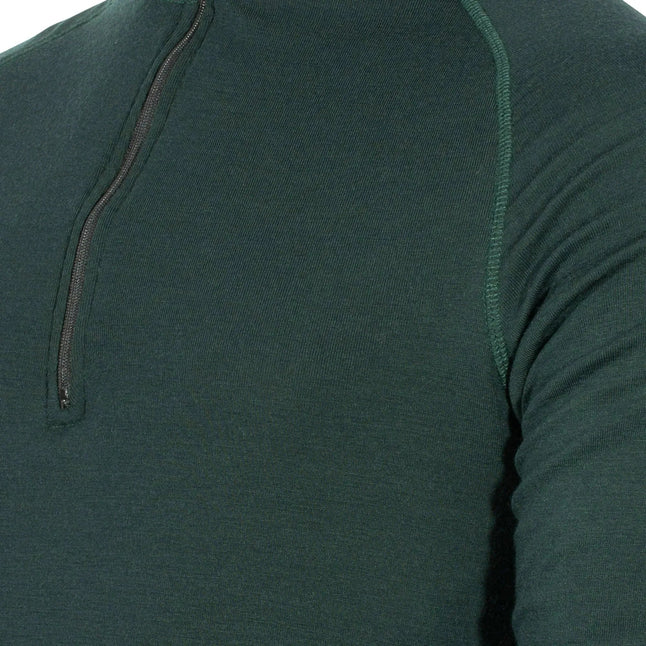 brynje-longsleeve-arctic-double-zip-polo-gruen-ansicht-4