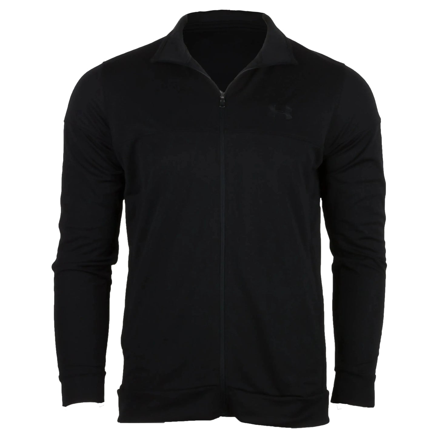 under-armour-jacke-sportstyle-pique-schwarz-ansicht-1