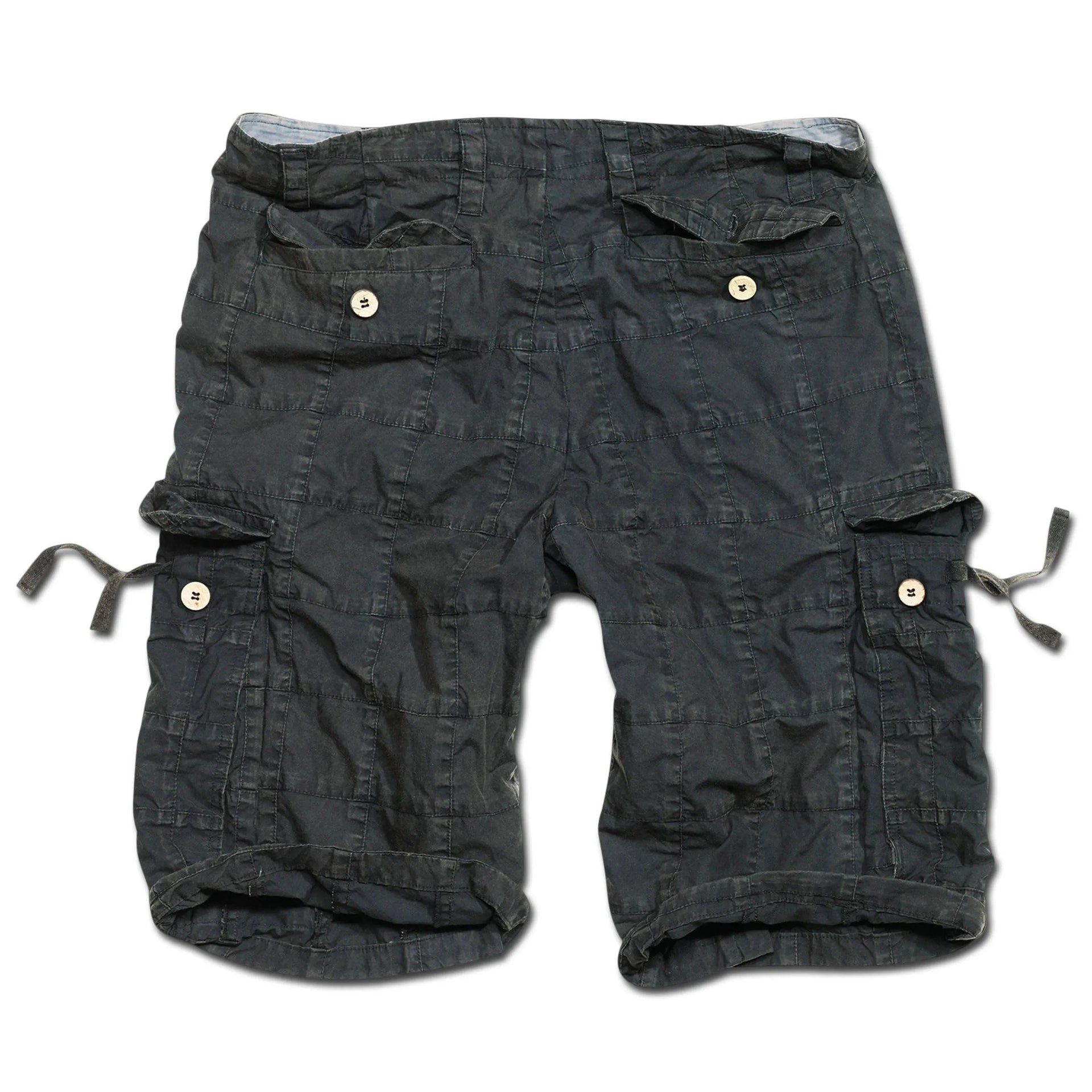 surplus-checkboard-shorts-schwarz-ansicht-2