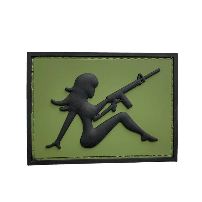 Parche 3D Girl with Rifle