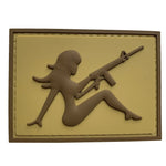 3D Patch Girl with Rifle