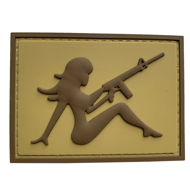 Parche 3D Girl with Rifle