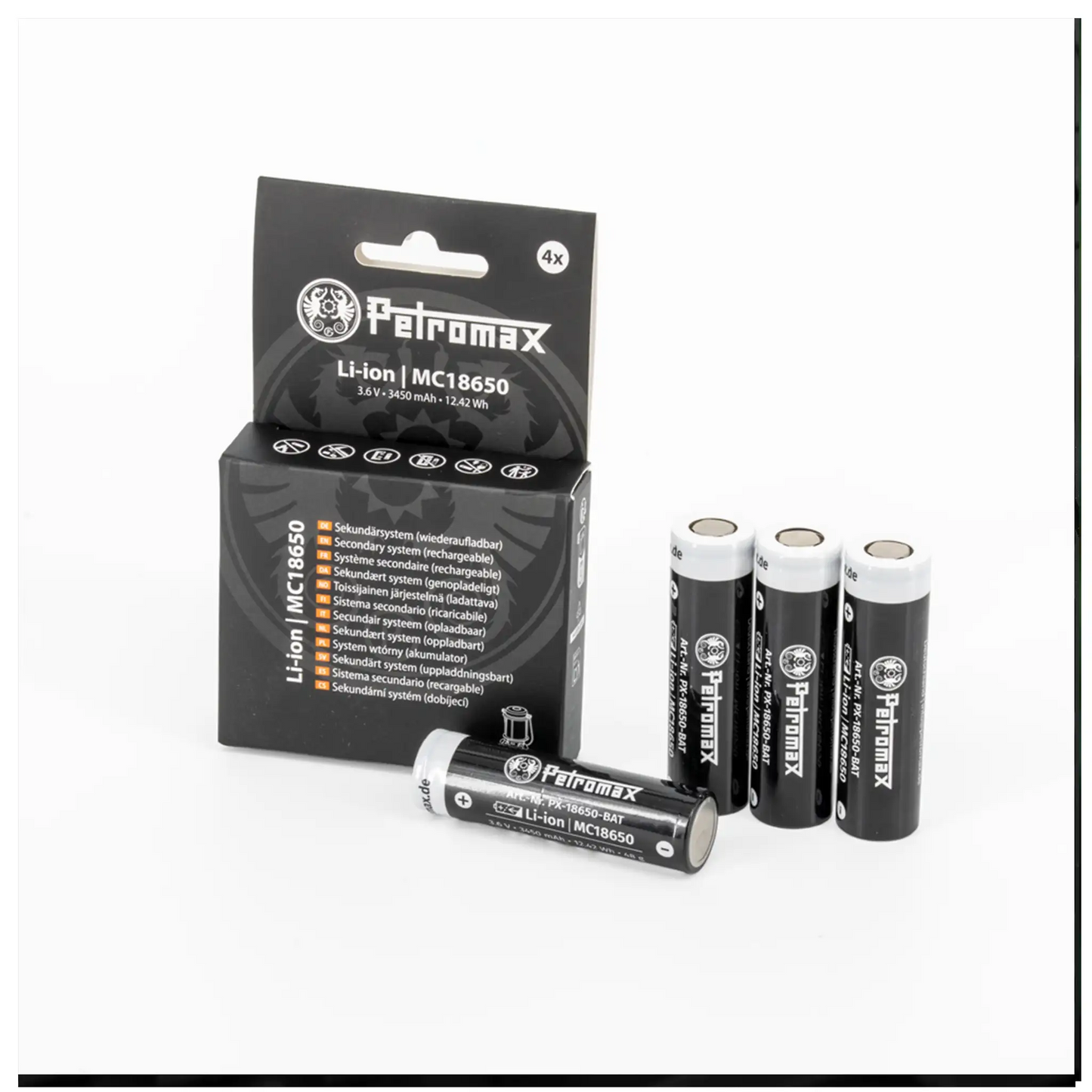 Wiederaufladbare Li-Ion Akkus MC18650 4er Pack