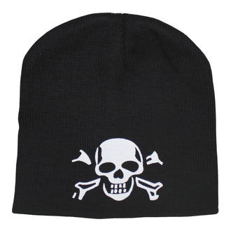 Gorro de punto con calavera negro