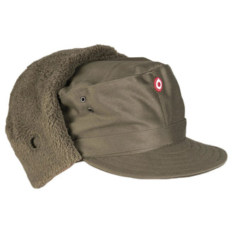 ÖBH Wintermütze mit Plüsch oliv neuwertig