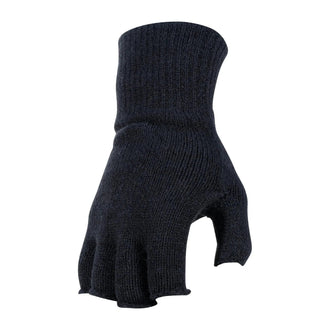 Strick-Handschuhe ohne Finger schwarz