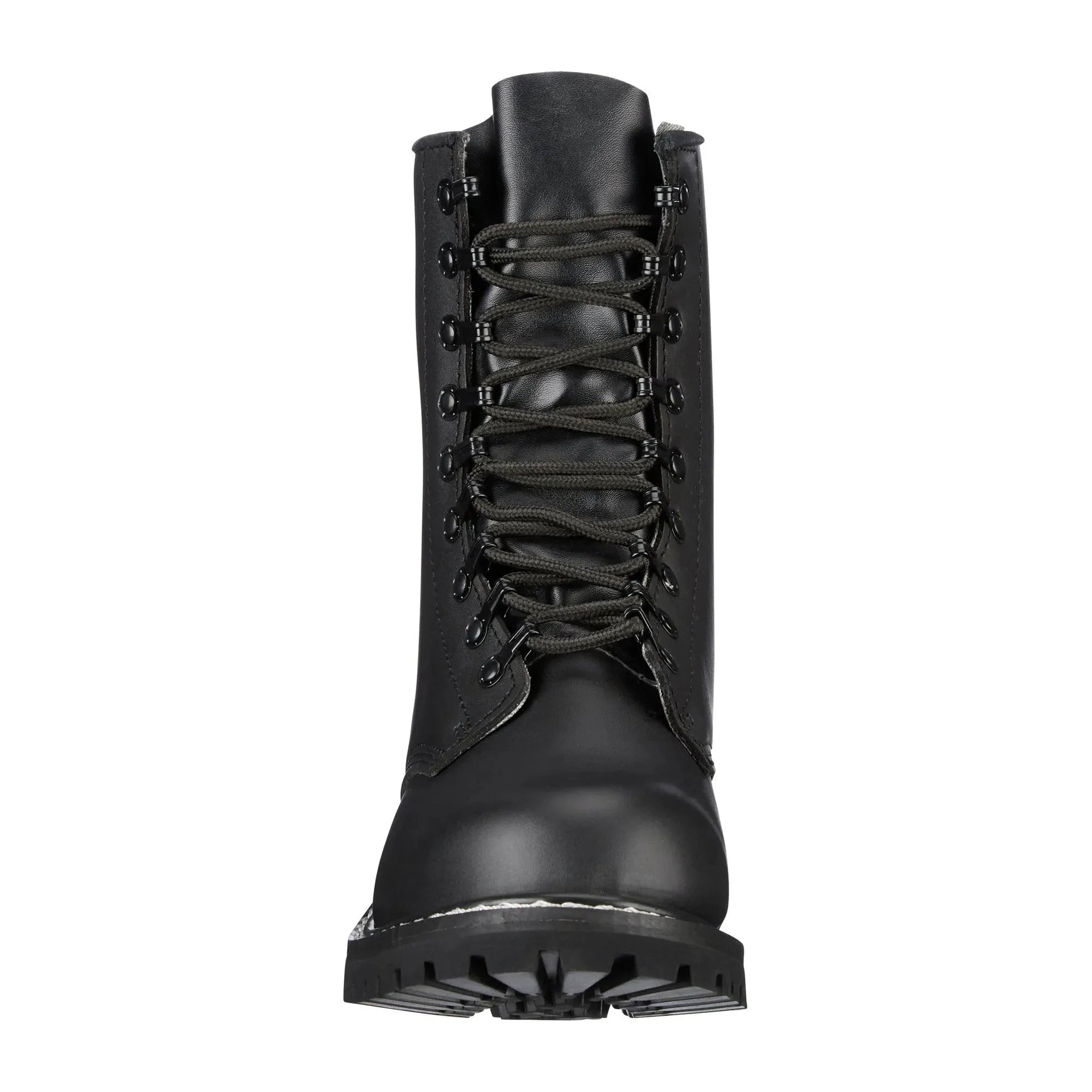 Combat boots with steel toe cap