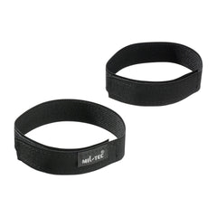 Banda elástica para pantalón BW con velcro set de 2 - Negro