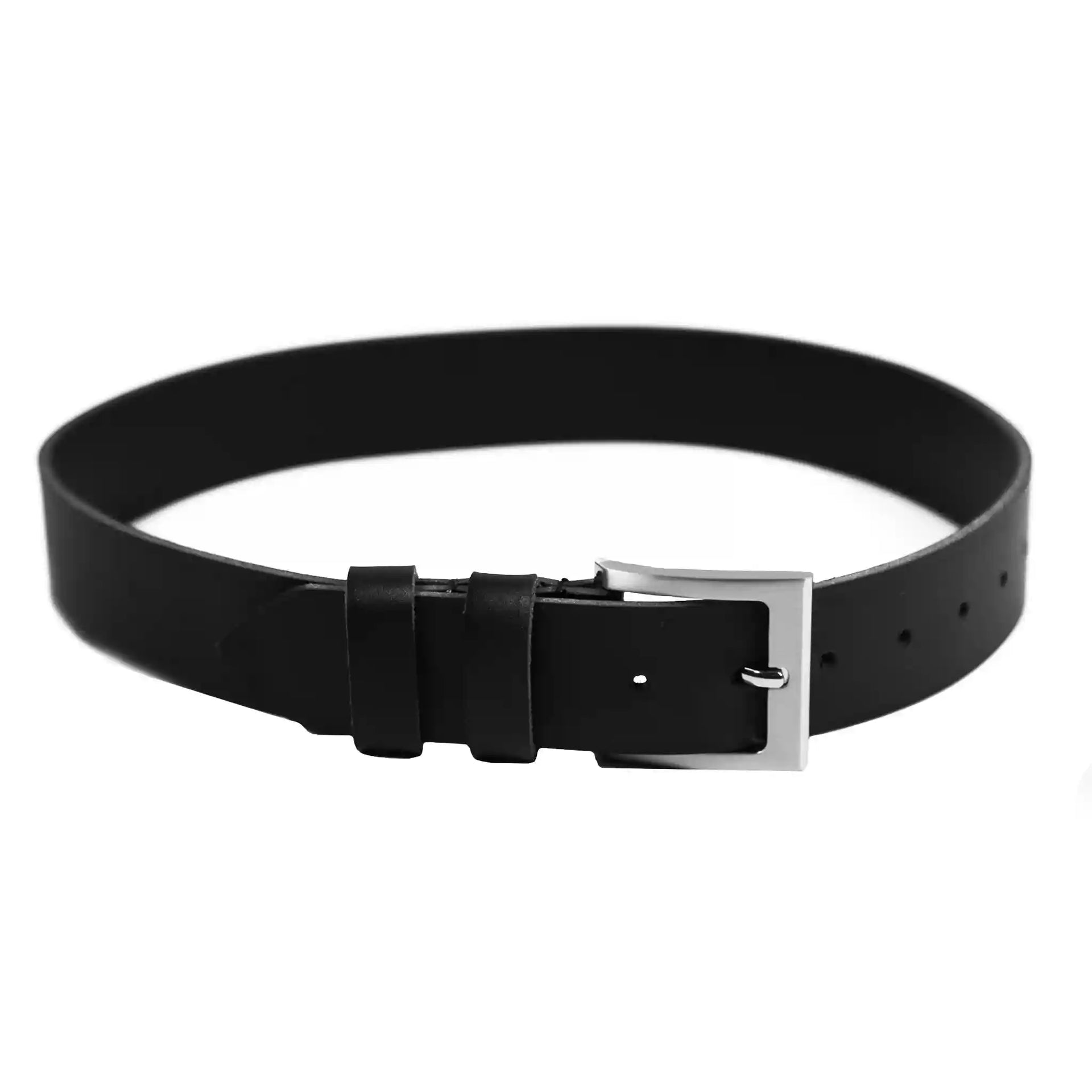 Home belt 40 mm wide machine stitched black