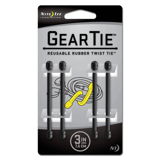Gear Tie Original Gr.3 schwarz 4er Pack