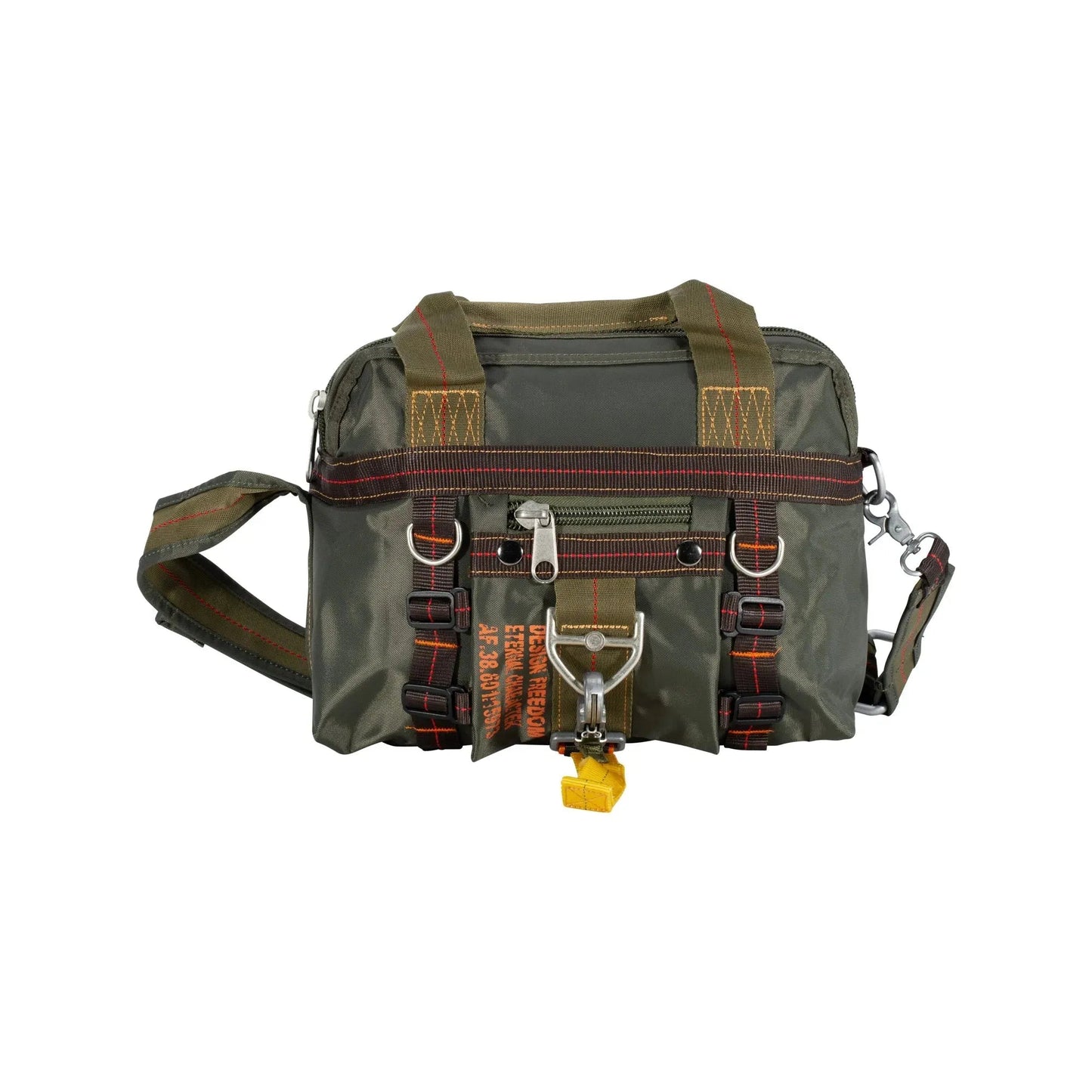 handtasche-karabiner-klein-pure-trash-oliv-ansicht-2