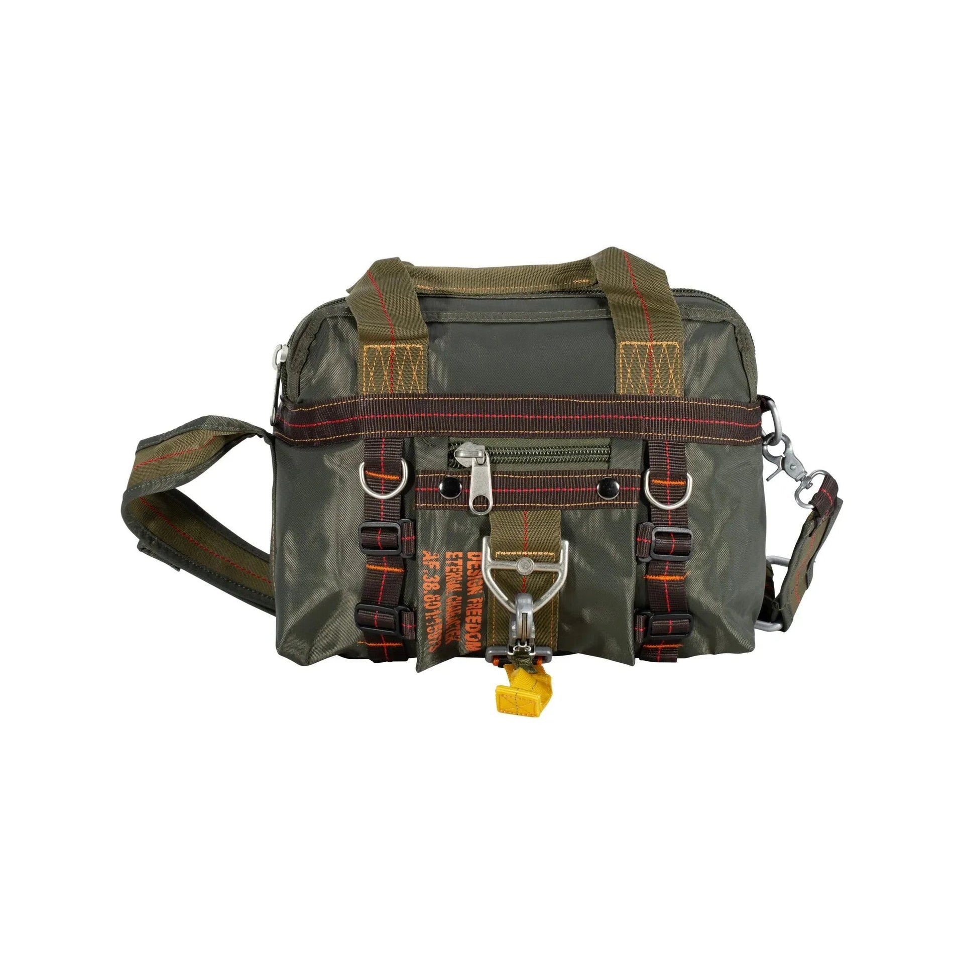 handtasche-karabiner-klein-pure-trash-oliv-ansicht-2