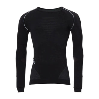 Longsleeve Evolutyon Männer schwarz anthrazit weiß