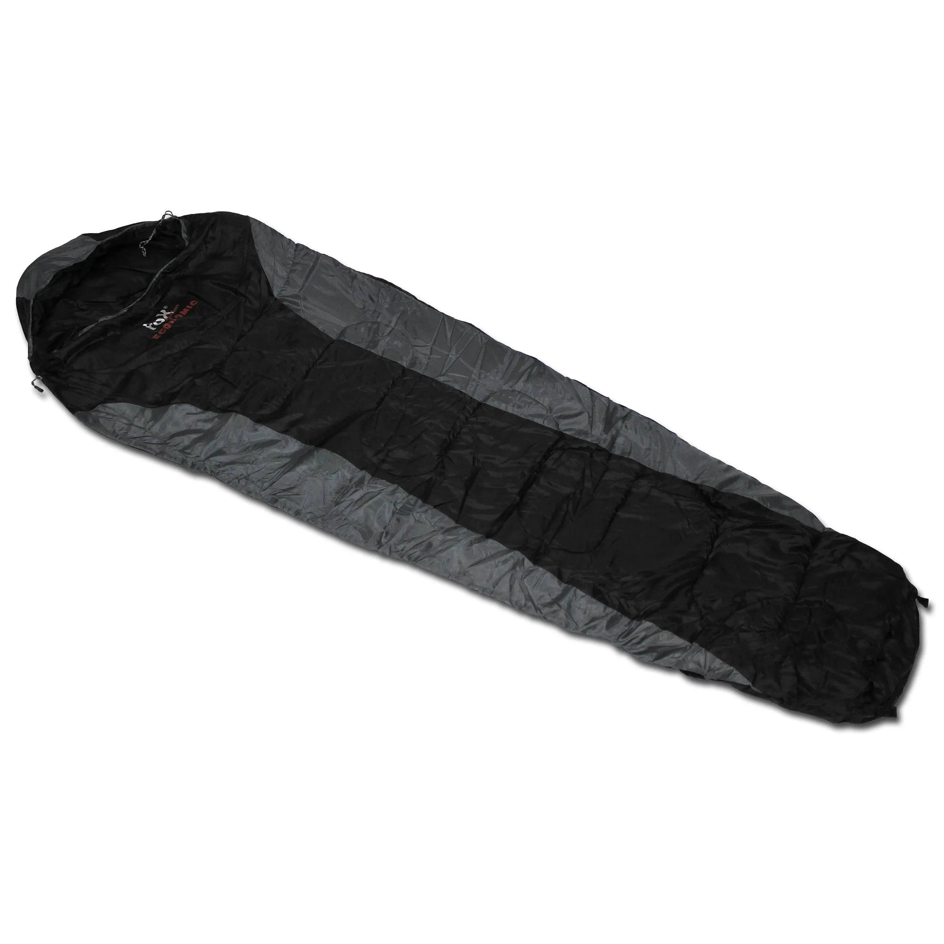 fox-outdoor-mumienschlafsack-economic-schwarz-grau-ansicht-1