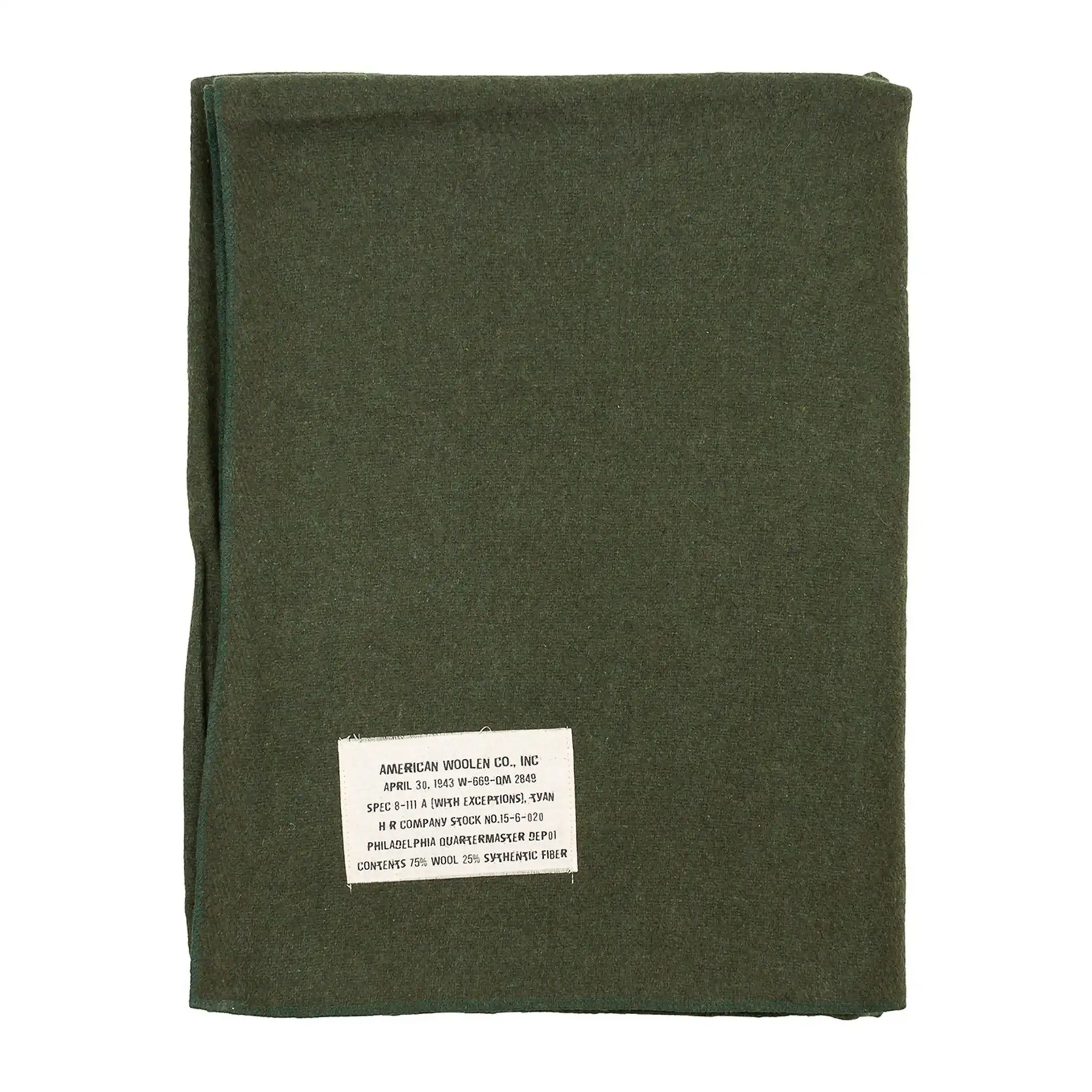 Coperta di lana US oliva come nuova