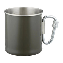 Taza mosquetón acero inoxidable 250 ml - Verde oliva