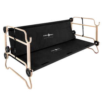 Feldbett  XL mit Seitentaschen schwarz