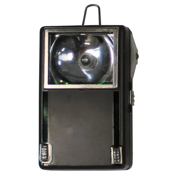 Polnische Taschenlampe 3 Farben Metall Öse neuwertig