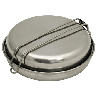 MFH cookware stainless steel 5-piece silver