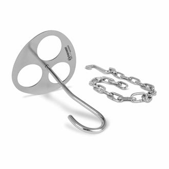 Dreibein-Ring groß silberfarben