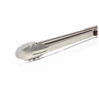 Grill- und Kohlezange klein silberfarben