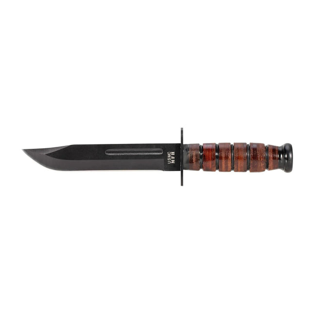 mfh-usmc-kampfmesser-mit-ledergriff-und-scheide-braun-schwarz-ansicht-1