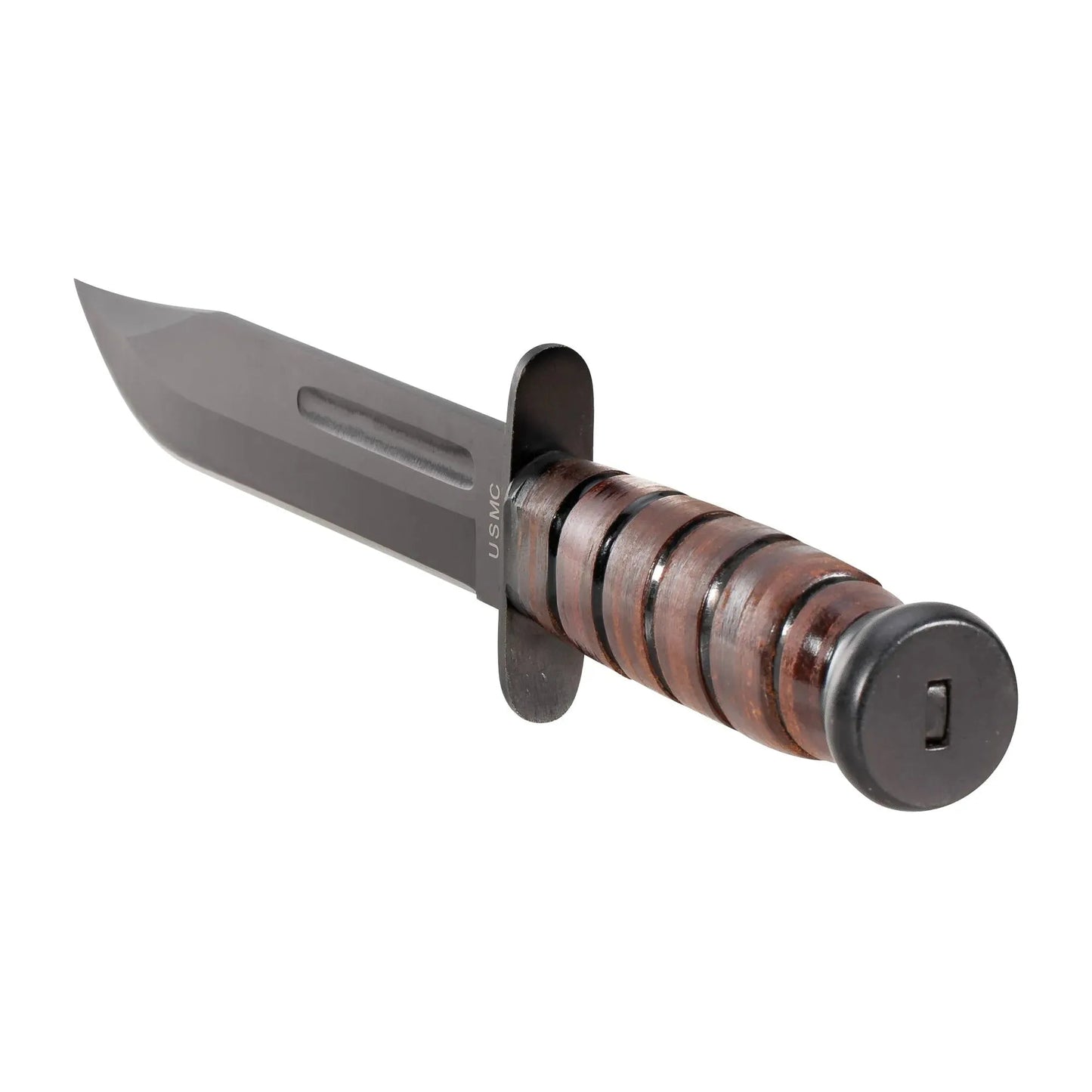 mfh-usmc-kampfmesser-mit-ledergriff-und-scheide-braun-schwarz-ansicht-3