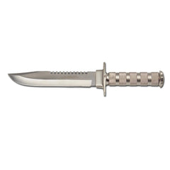 Survivalmesser silberfarben