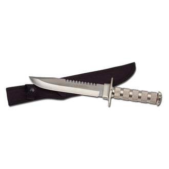 Cuchillo de supervivencia Haller color plata