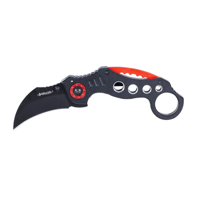haller-taschenmesser-karambit-red-circle-rot-schwarz-ansicht-1