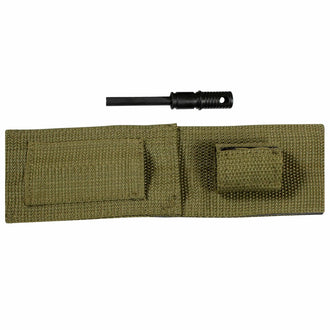 Rothco knife parachute cord with fire starter olive
