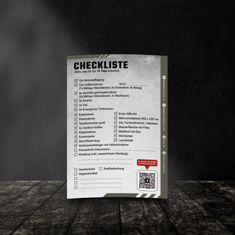 Checkliste Fluchtrucksack Large - 10 Tage